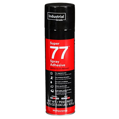 Super 77 Multipurpose Permanent Spray Adhesive Glue (16.75 Ounce)