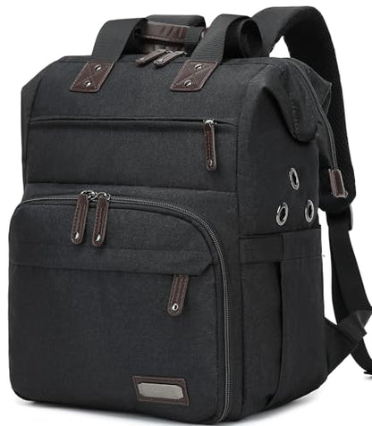 Knitting Bag Backpack Yarn Storage Organizer Travel Bag with USB Charging Port