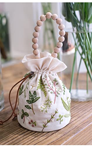 Embroidery Drawstring Bag Kits with Patterns