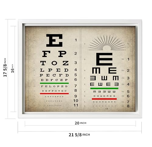 Vintage Eye Chart Canvas