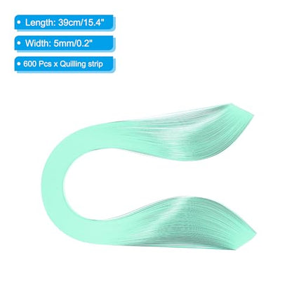 Quilling Strips Paper 600pcs 5mm 39cm Origami Paper Quilling Kits for Art DIY Craft Christmas