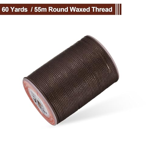 Leather Sewing Waxed Thread 0.8mm 60Yards (180 Foot)