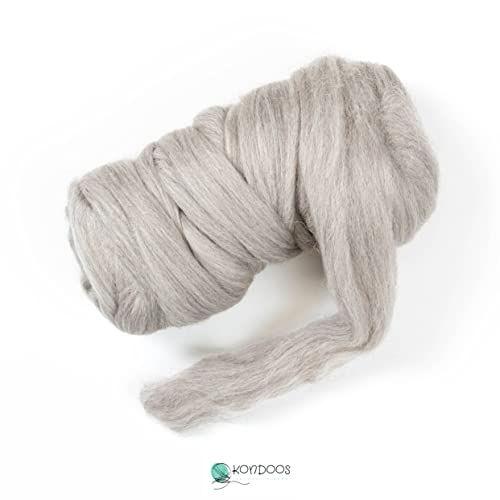 Natural Wool roving (8 Ounce)