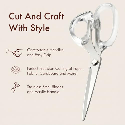 9” Stainless Steel Acrylic Scissors