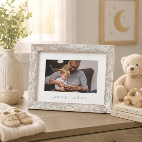Grandpa and Me Rustic Photo Frame