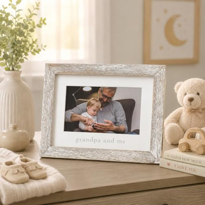 Grandpa and Me Rustic Photo Frame
