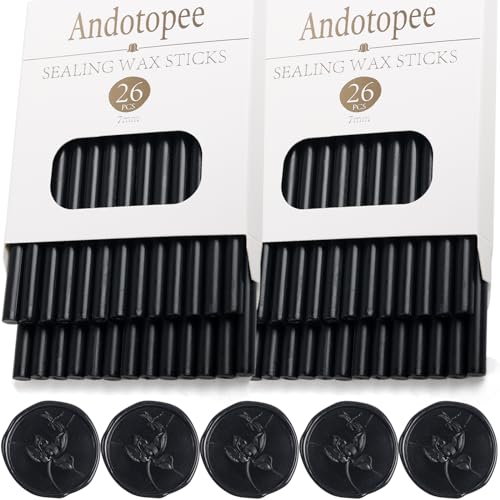 52pcs Black Sealing Wax Sticks