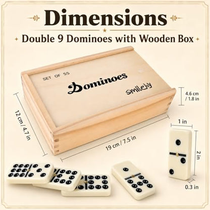 Double Nine Dominoes for Adults