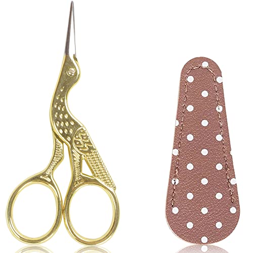 3.6inch Little Embroidery Scissors Sharp Stainless Steel Tip Sewing (2 Count)