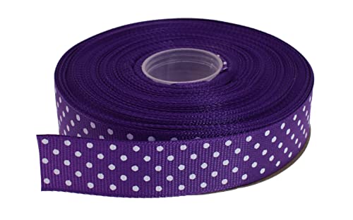 Polka Dot Grosgrain Ribbon 25 Yard Each Roll 100% Polyester