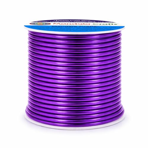 12 Gauge Purple Anodized Aluminum Craft Wire (60 Foot)