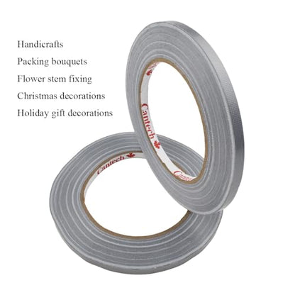 Silver 0.25Inch Wide Floral Tape (600 Foot)