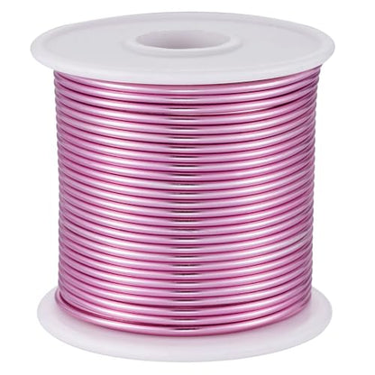 12 Gauge Pink Aluminum Craft Wire (103.68 Foot)
