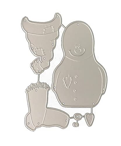 Metal Cutting Dies DIY Merry Christams Embossing Stencil Template Scrapbooking Card Making Mold Photo Album Arts Crafts Tools (6 Count)