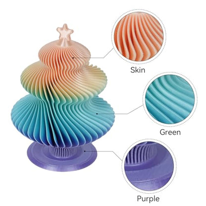 Silk Rainbow PLA 3D Printer Filament (35.274 Ounce)