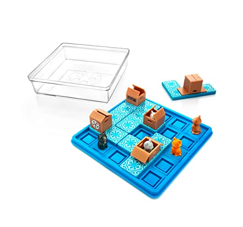 Cats & Boxes Logic Puzzle Game with 60 Challenges for Ages 7+