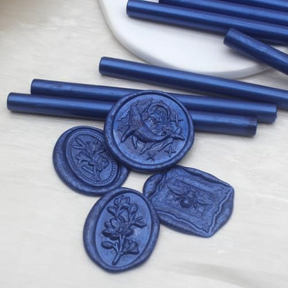 52pcs Navy Blue Wax Sealing Sticks for Wax Seal Stamp