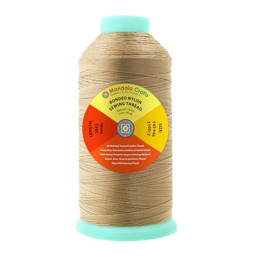 Size 46 210D T45 Khaki Bonded Nylon Thread