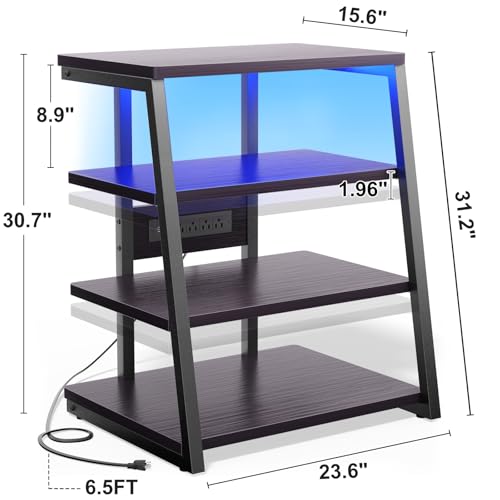 AV Media Stand with Outlets
