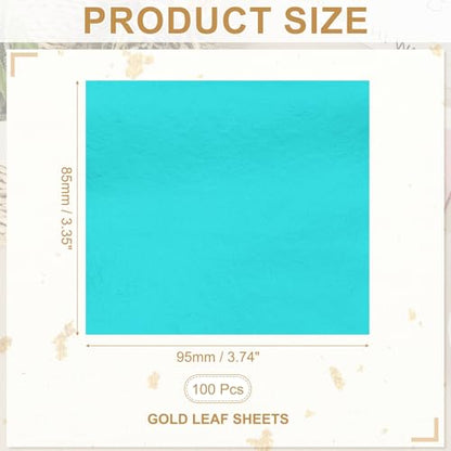 Gold Leaf Sheets for Art 3.7" x 3.4"