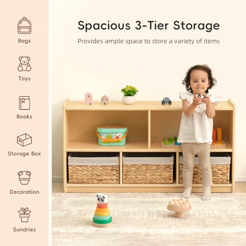 5 Compartment Wooden Storage Cabinet (5 Count)