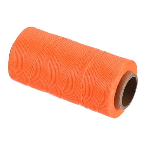 Waxed Thread 284 Yard 0.8mm 150D Flat Wax Thread Polyester Waxed String for Leather Sewing Hand Weaving Book Binding Home Decoration