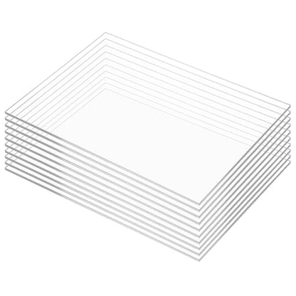 Pack of 10 Clear Cast Acrylic Sheet 12" x 16" x 1 (10 Count)