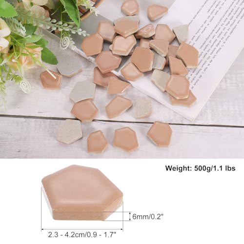 500g 1.1LB Irregular Ceramics Mosaic Tiles