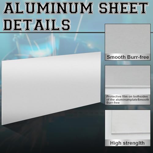 1 Pack 5052 Aluminum Sheet Metal 12" x 18" Aluminum Plate 1