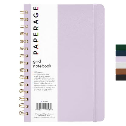 Graph Paper Spiral Notebook & Journal