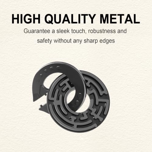 9pcs Metal Puzzle for Adult Disentanglement Puzzles Lock Gift for Adults (72 Count)