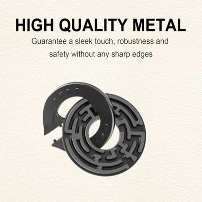 9pcs Metal Puzzle for Adult Disentanglement Puzzles Lock Gift for Adults (72 Count)