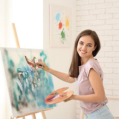 16 Pieces Palette Knife Set Stainless Steel Painting Knives with Wood Handles for Acrylic Oil Painting Canvas Texturing Impasto Color Mixing & Blending Art Supplies for Artists and Beginners