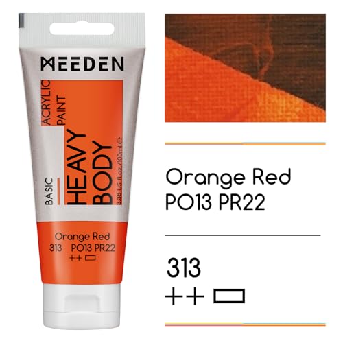Acrylic Paint Orange Red (6.76 Fl Oz)