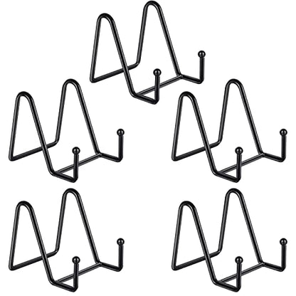5 Pack 3 Inch Small Easel Metal Display Stands