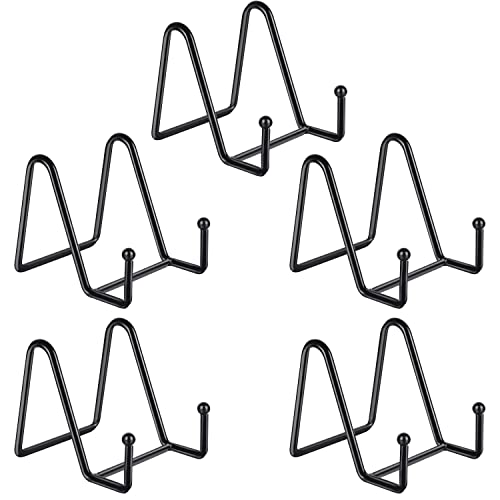 5 Pack 3 Inch Small Easel Metal Display Stands