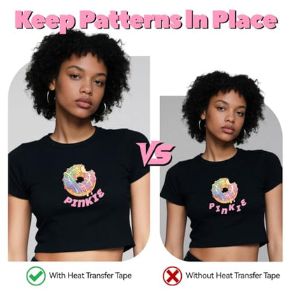 Pinkie Heat Transfer Tape for Inkjet Dark Transfer Paper for T Shirts (10 Count)