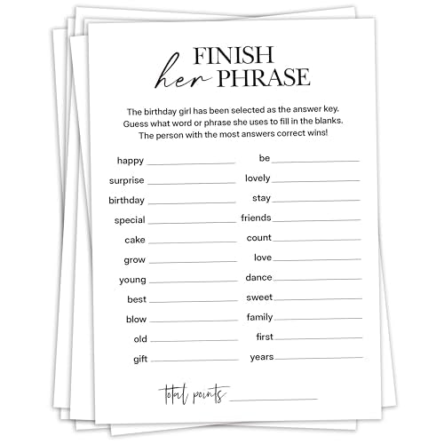 Birthday Party Games (25 Count)
