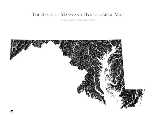 Hydrological River Map of Maryland