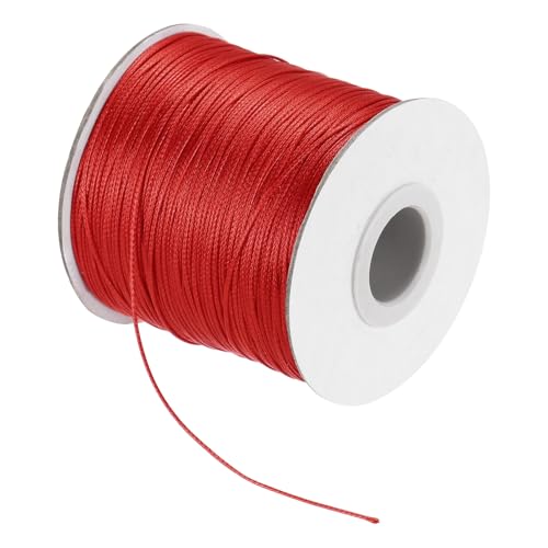 Waxed Cord 0.5mm Waxed Polyester Cord 175 Yard Wax String for Bracelet Making