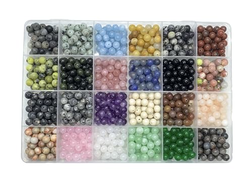 960Pcs 6mm Natural Gemstone Beads