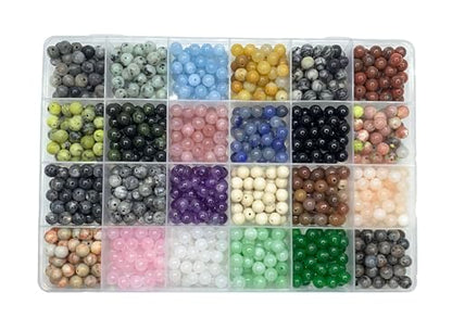 960Pcs 6mm Natural Gemstone Beads