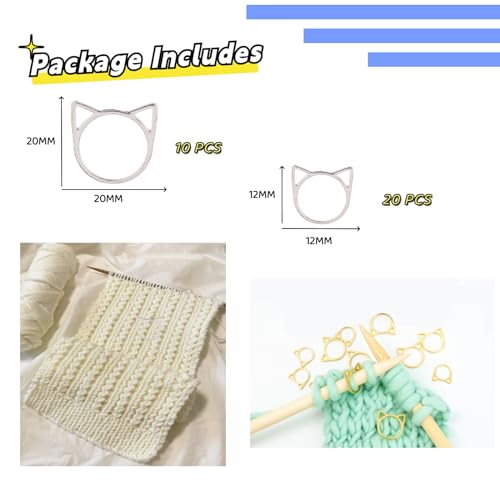 Cat Stitch Markers Cute Stitch Markers Metal Stitch Marker for Crocheting