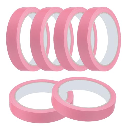Masking Tape 0.7 Inch x 21 Yard Painter's Tape Pink Paint Tapes for DIY Crafts Arts Drawing Decoration Labeling Car Painting Artist Teachers