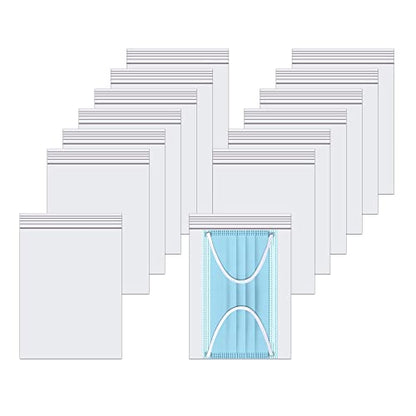Clear Resealable Zipper Poly Bags 300pcs 5" x 7" Self Lock Plastic Bag Reclosable Clear Plastic Zip Bags 2 Mil A6 Cards Envelopes Storage Packaging Crafts Candy