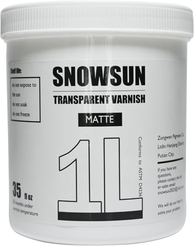 Matte Varnish 1L for Acrylic Paint Non (35 Fl Oz)