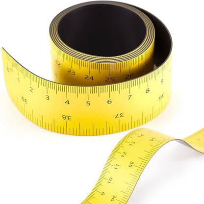 1 Pcs 39.37 Inch Magnetic Ruler Flexible Tape Magnetic Tape Measure with Both Inches and Centimeters