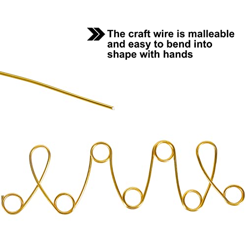 50ft 9 Gauge 3mm Aluminum Wire Gold Bendable for Sculpting