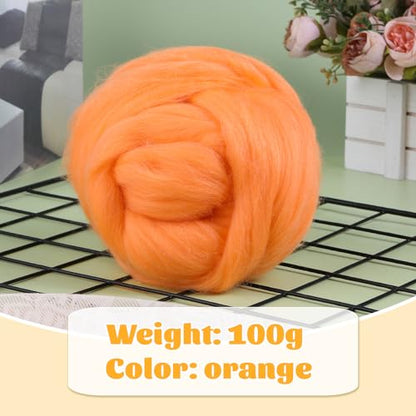 3.53oz Needle Felting Wool Roving Wool for Felting Wool Felting Supplies