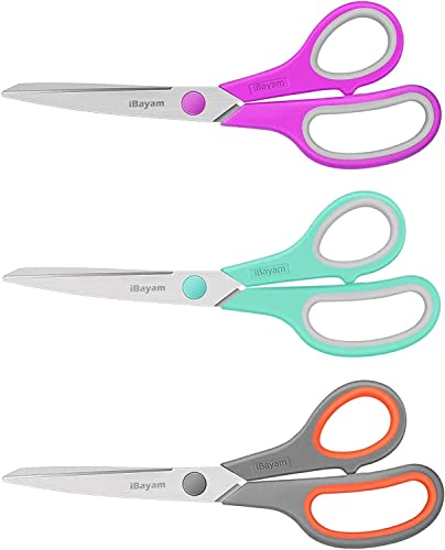24 Pack 8" Heavy Duty Scissors in Bulk (3 Count)